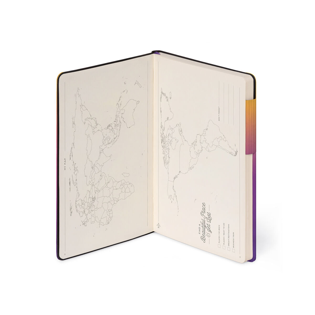 Carnet Pages Blanches avec Couverture Souple - Sunset Vibes - My Notebook