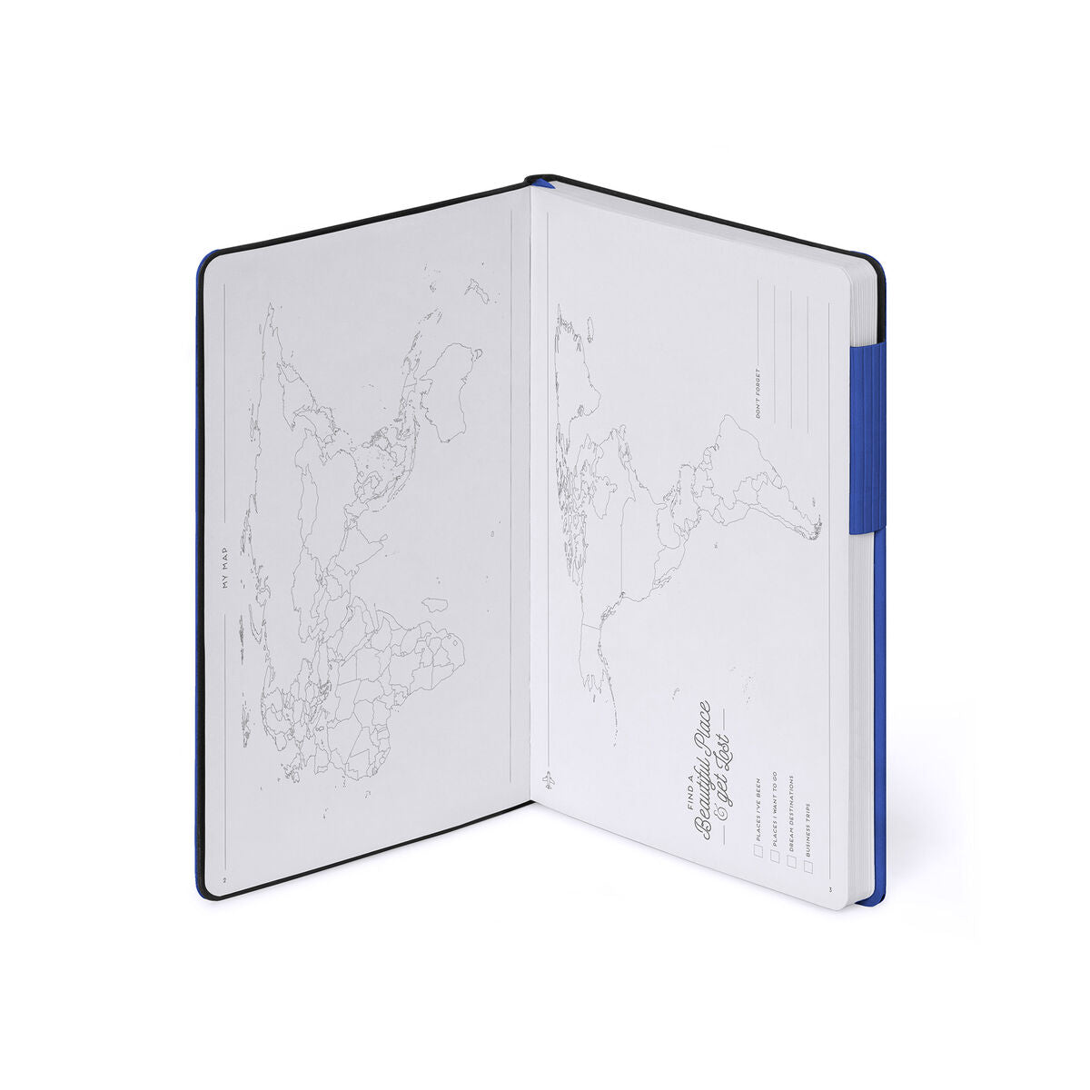 Carnet Pages Pointillées avec Couverture Souple Unie - Eclectic Blue - My Notebook