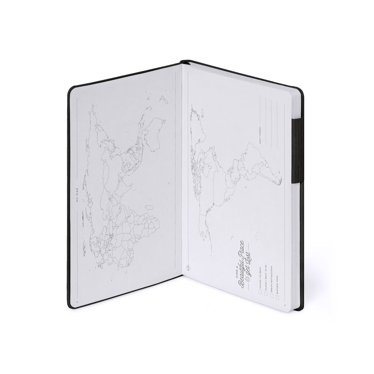Carnet Pages Pointillées avec Couverture Souple Unie - Black Suit - My Notebook
