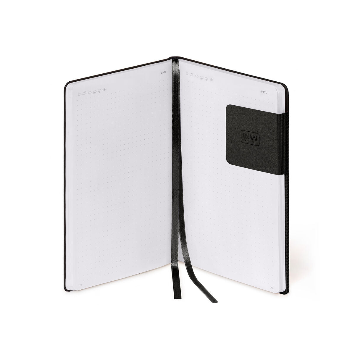 Carnet Pages Pointillées avec Couverture Souple Unie - Black Suit - My Notebook