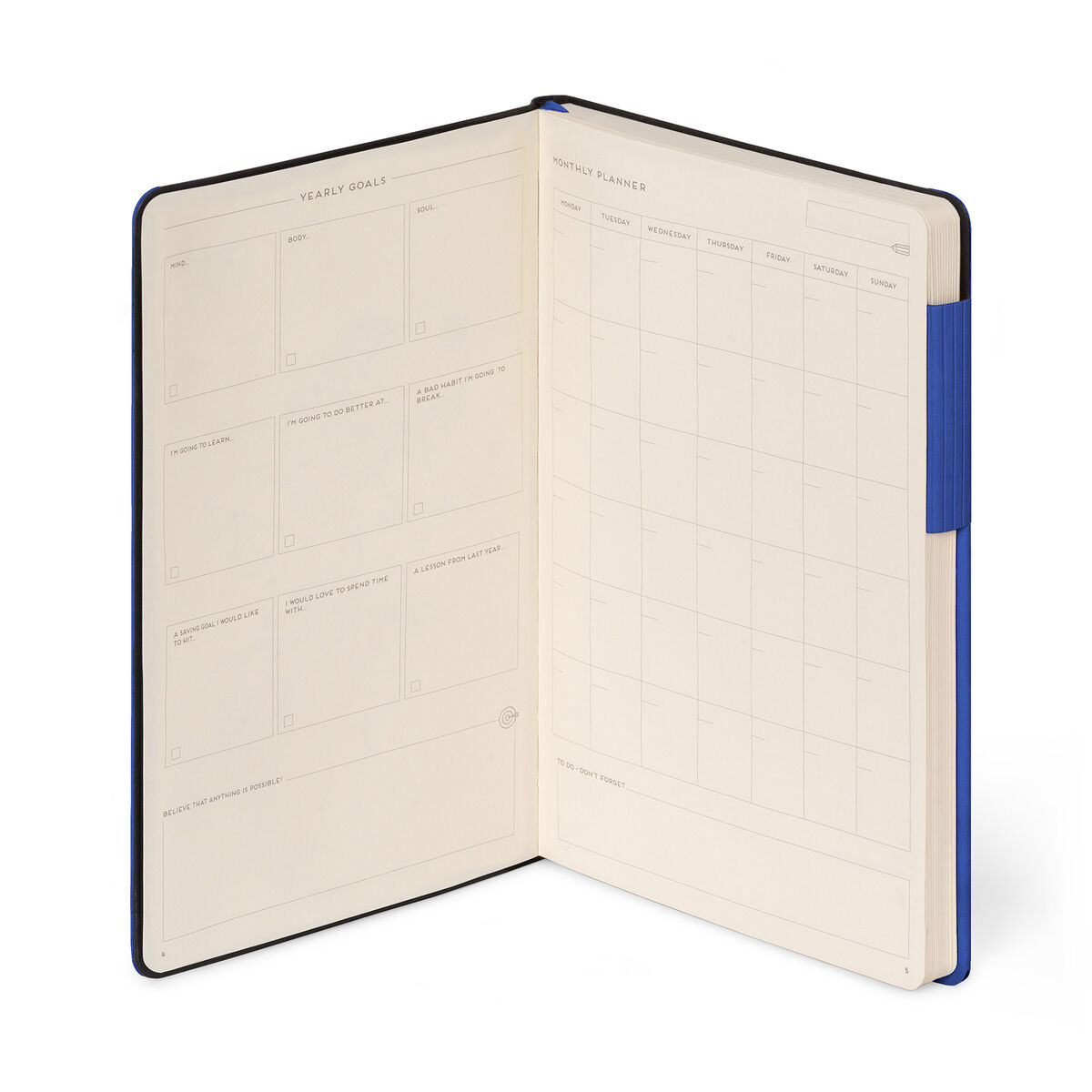 Carnet Pages Blanches avec Couverture Souple Unie - Eclectic Blue - My Notebook