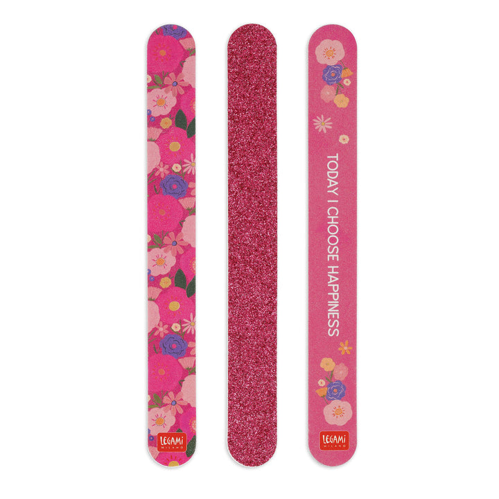 Set de 3 Limes à Ongles Fleurs - Les ongles avant les mâles