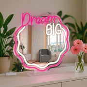 Miroir avec Lampe LED Effet Néon - It's a Sign