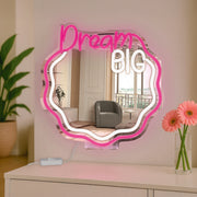 Miroir avec Lampe LED Effet Néon - It's a Sign
