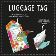 Étiquettes de Bagage Flowers - Luggage Tag