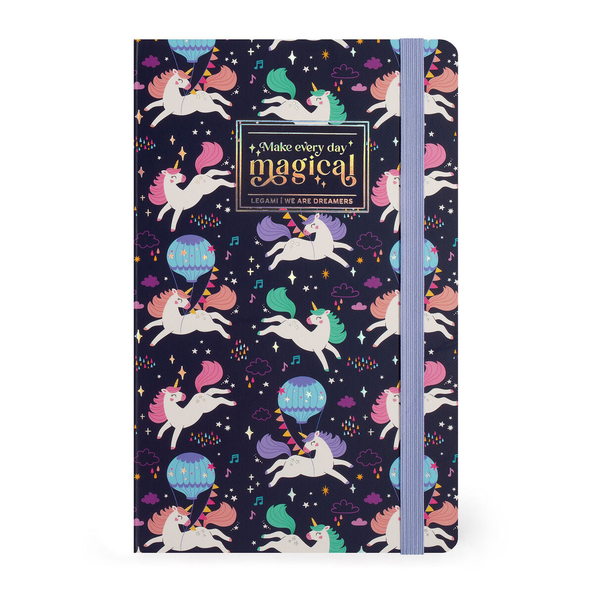 Cahier Ligné Photographique à Couverture Rigide Illustré - Licorne