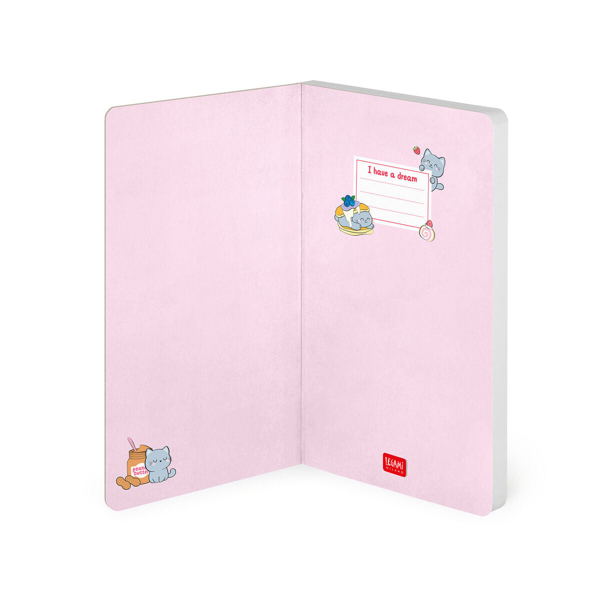 Cahier Ligné Photographique à Couverture Rigide Illustrée - Kitty