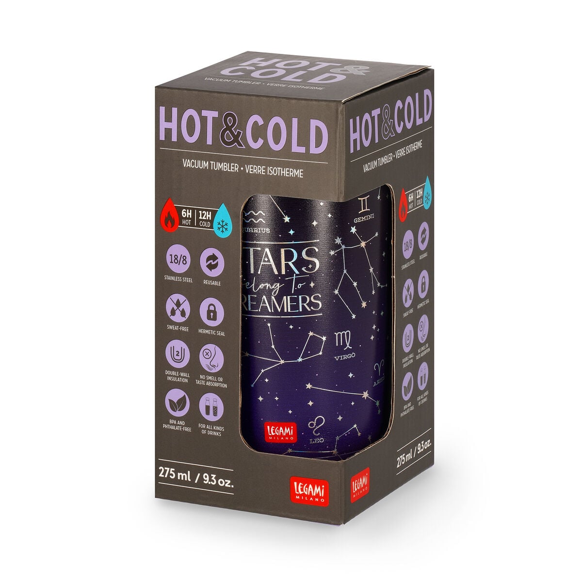 Verre Isotherme 275 ml - Stars - Hot & Cold