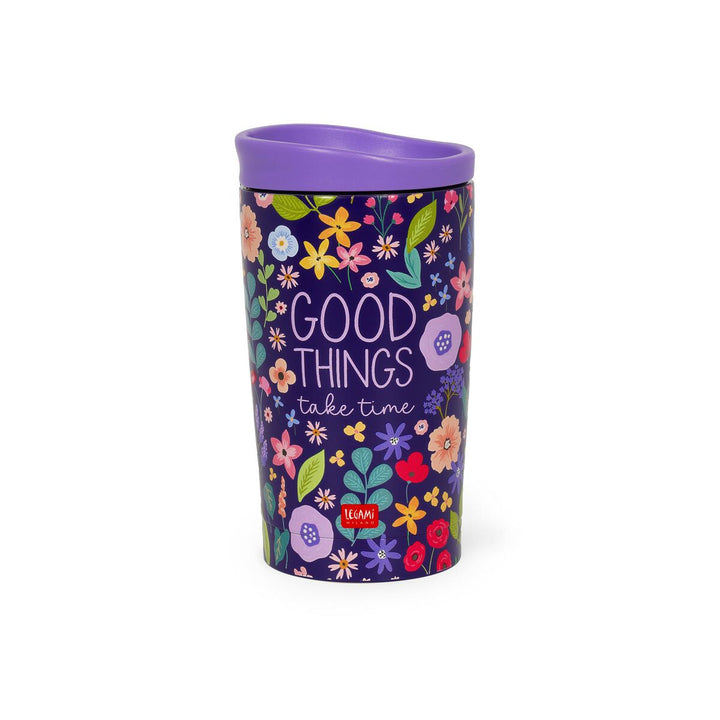 Verre Isotherme 275 ml - Fleurs - Chaud et froid