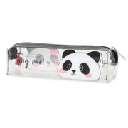 Trousse transparente Souple Panda - Cas de crayon