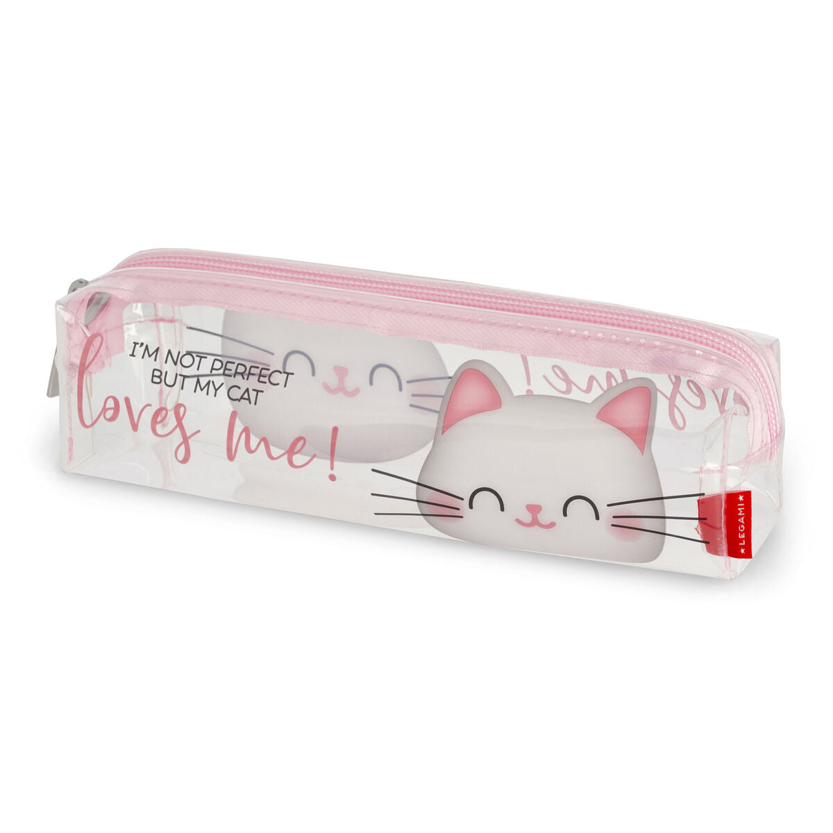 Trousse Transparente Souple Kitty - Boîtier en crayon