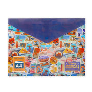Petit Porte-documents - Pliage et commande - Stickers Voyage