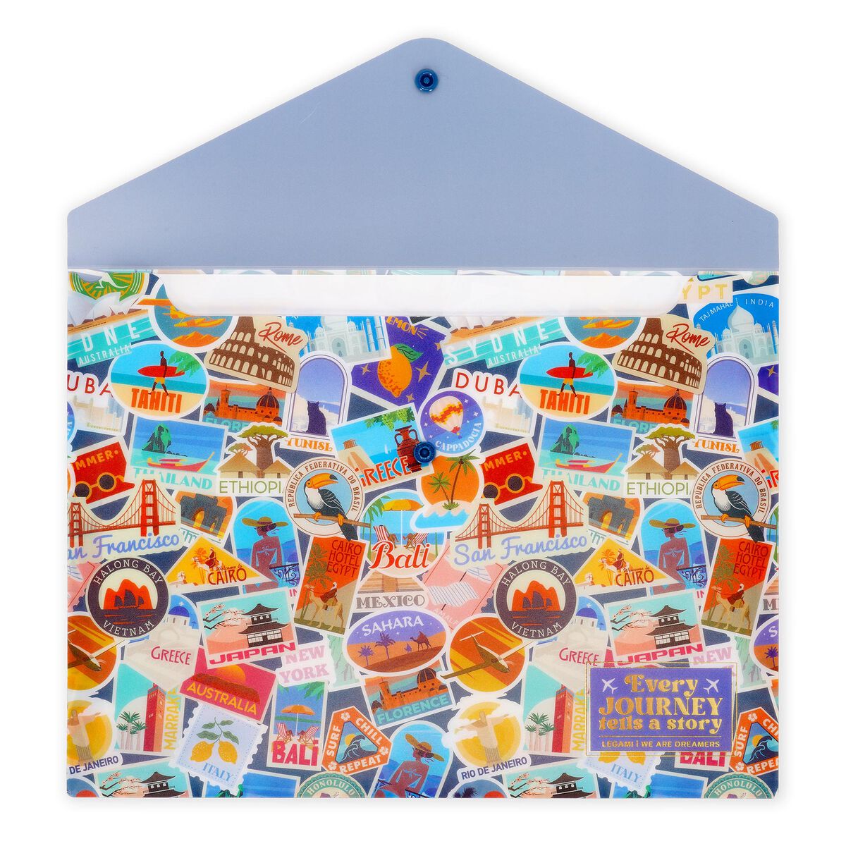 Petit Porte-documents - Fold & Order - Travel Stickers