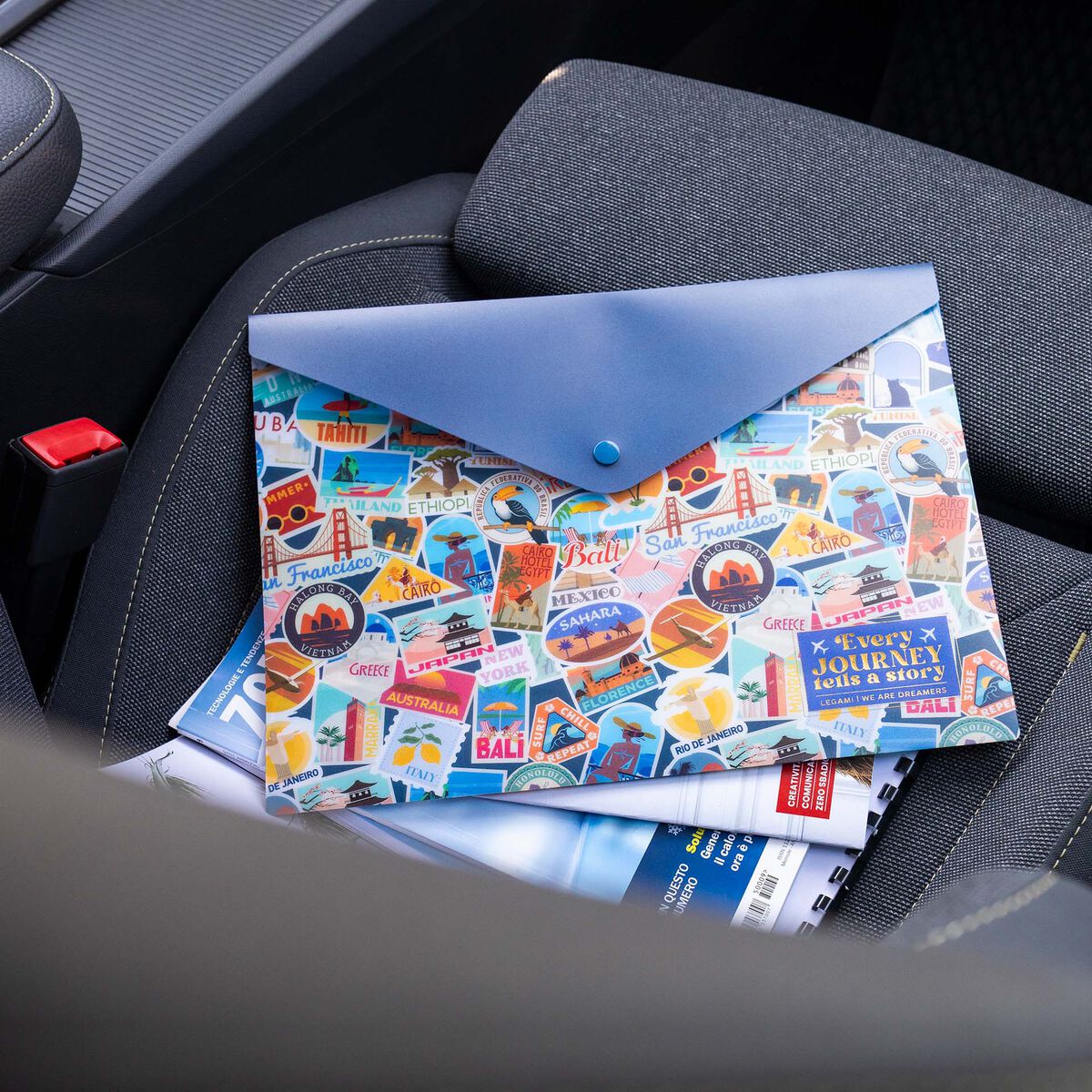 Petit Porte-documents - Fold & Order - Travel Stickers