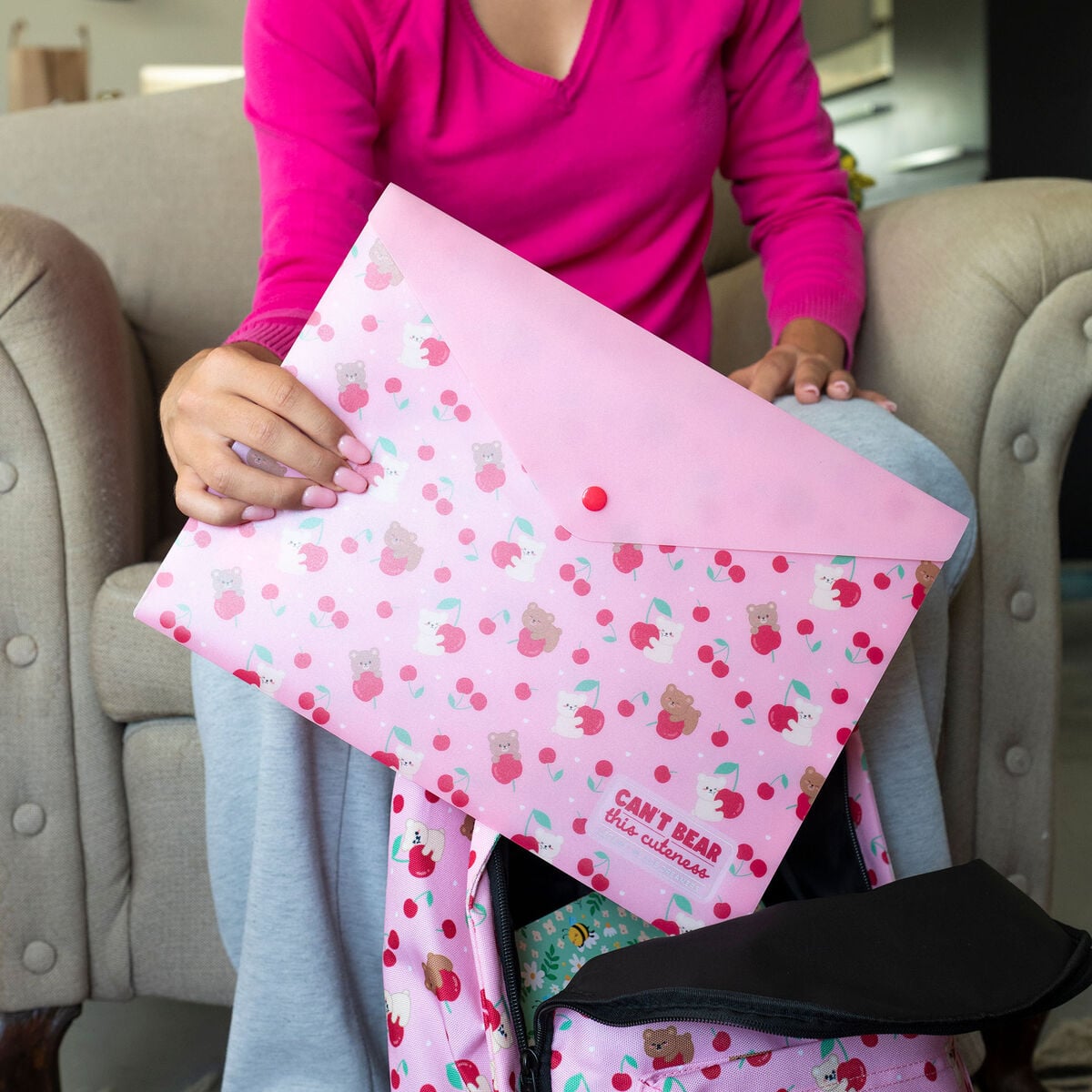 Petit Porte-documents - Fold & Order - Teddy Bear