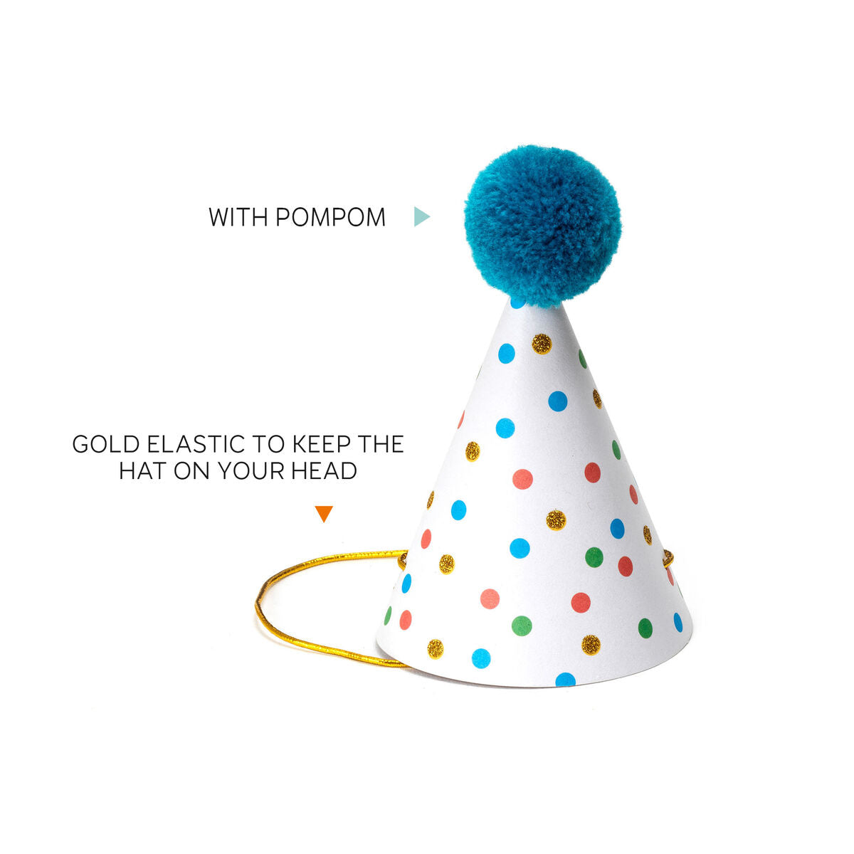 Set de 8 Chapeaux Festifs - The Party Is On