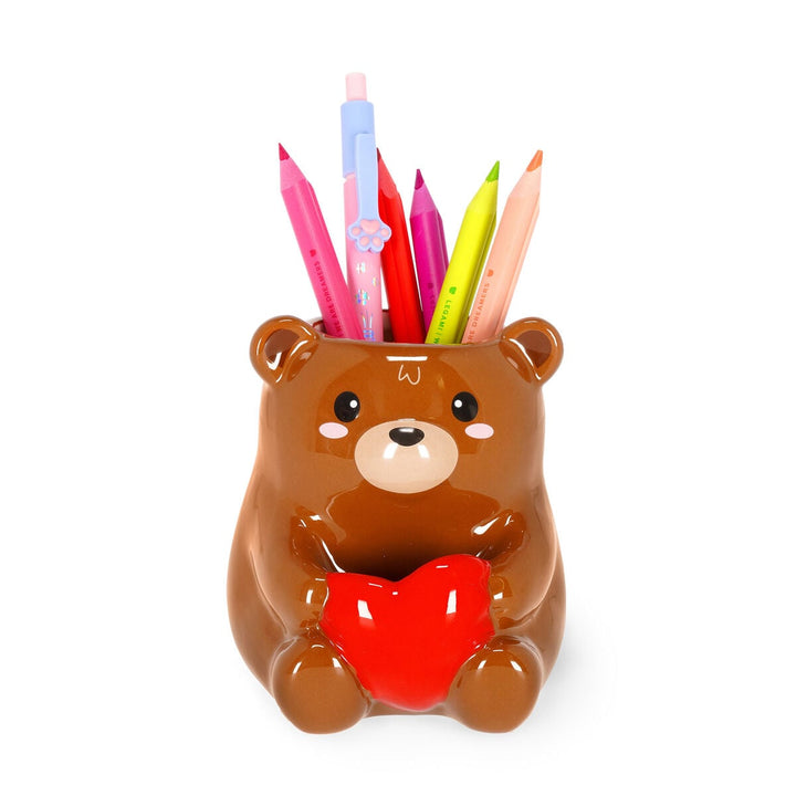 Pot à Crayons en Céramique - Teddy Bear - Amis de bureau