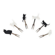 Set de 6 Petites Fourchettes à Apéritif - Kitty - Meow