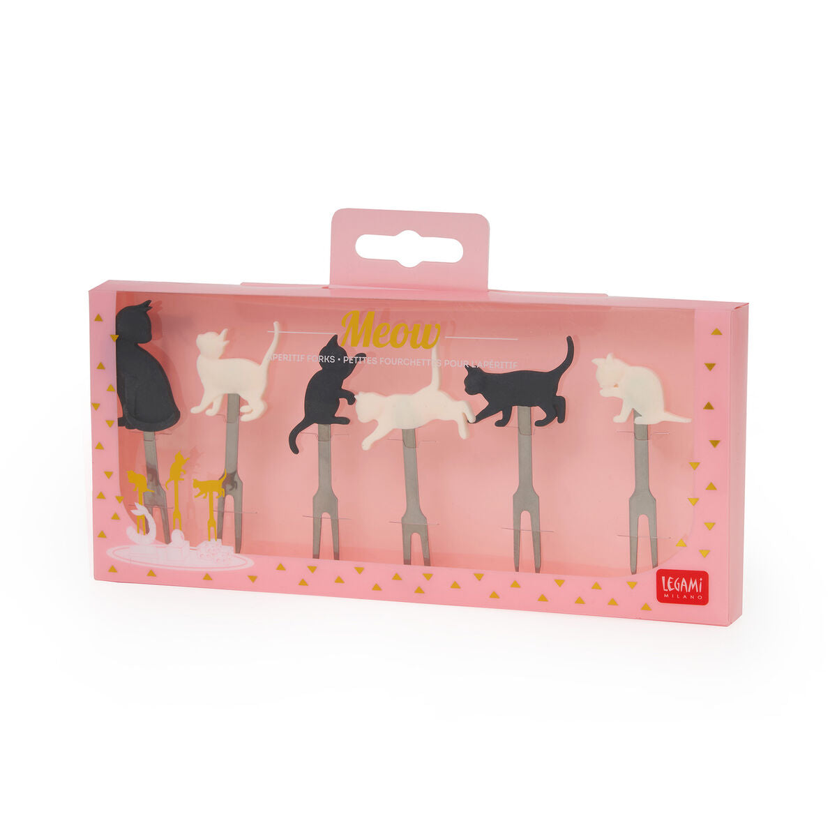 Set de 6 Petites Fourchettes à Apéritif - Kitty - Meow