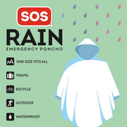 Poncho Imperméable pour Adultes - SOS Rain - Adult's size