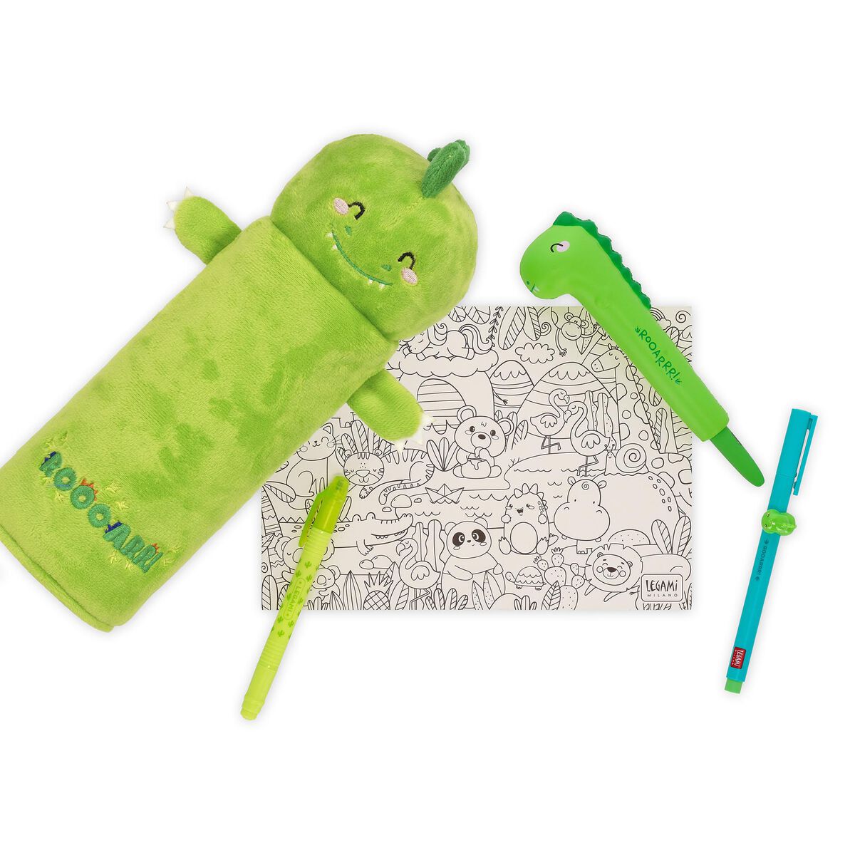 Trousse Douce Feutrée Dino « Roooarr » - Super Soft!
