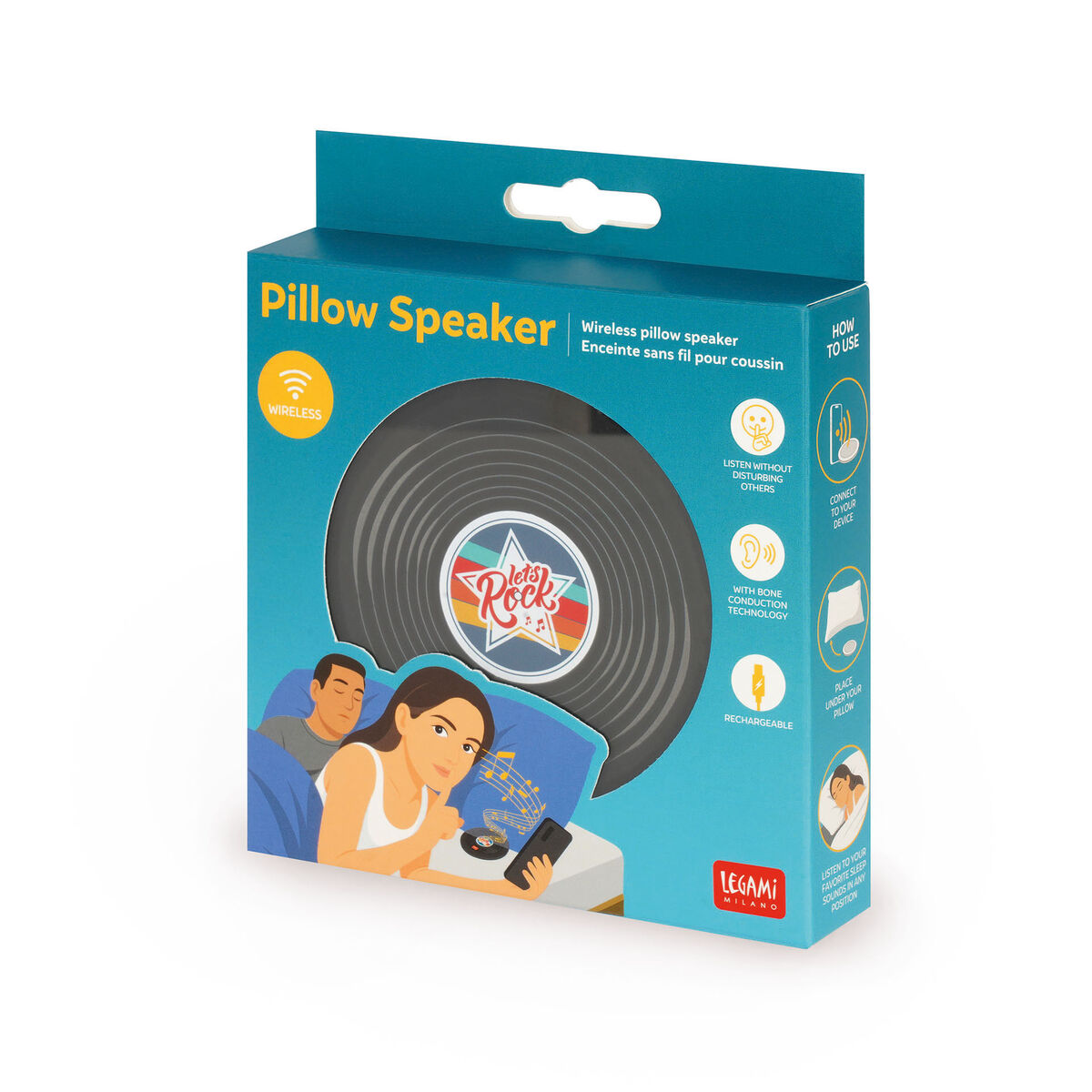 Enceinte Sans Fil pour Coussin - Vinyl - Pillow Speaker