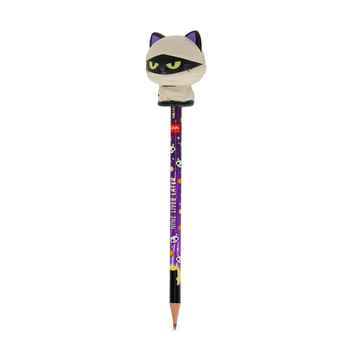 Crayon avec Anti-stress Halloween Mummy Cat « Nine Lives Later » - Squeezies