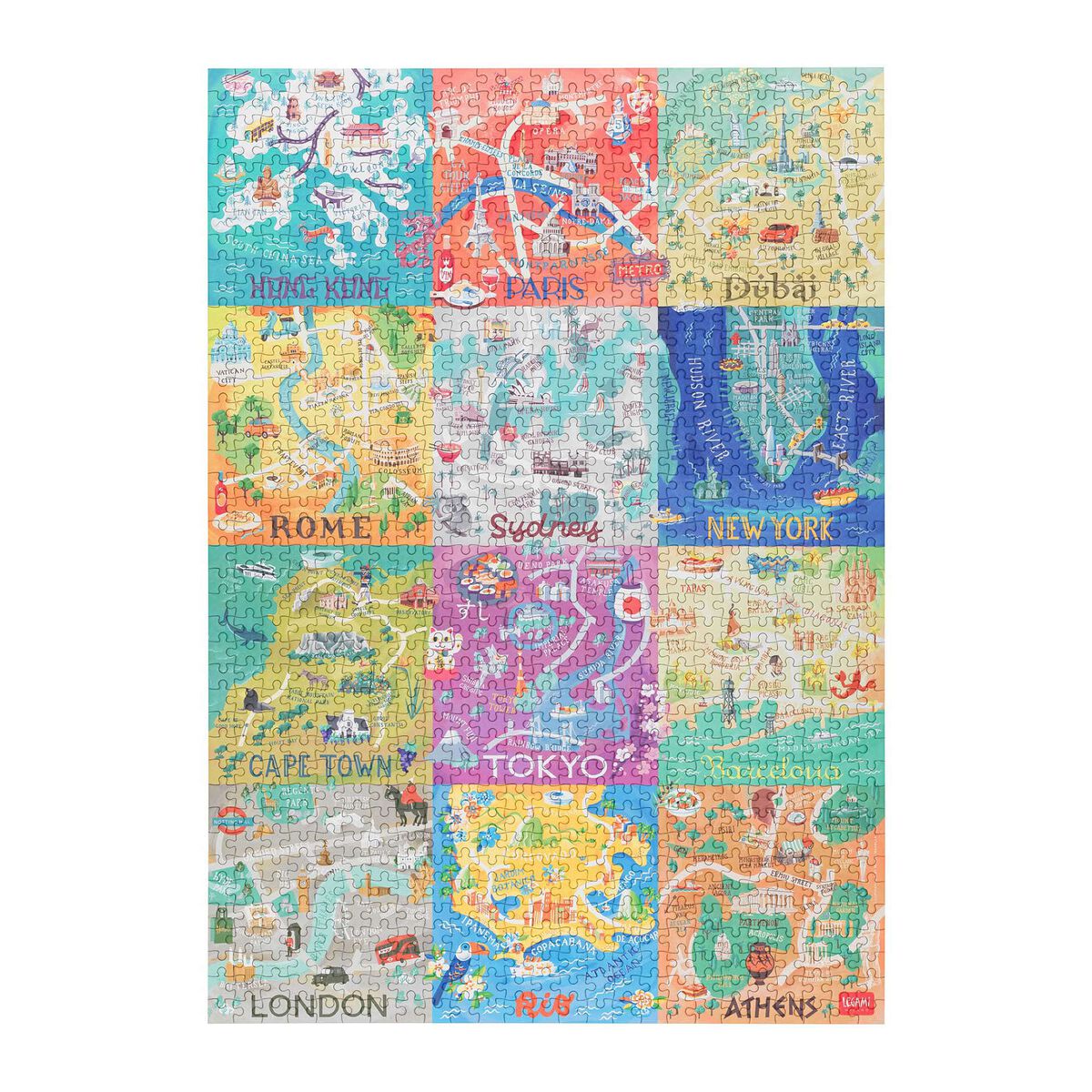 Puzzle de 1000 pièces - Villes