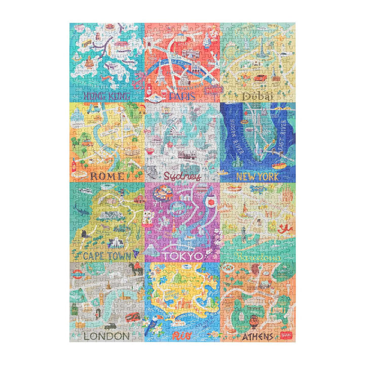 Puzzle de 1000 pièces - Villes