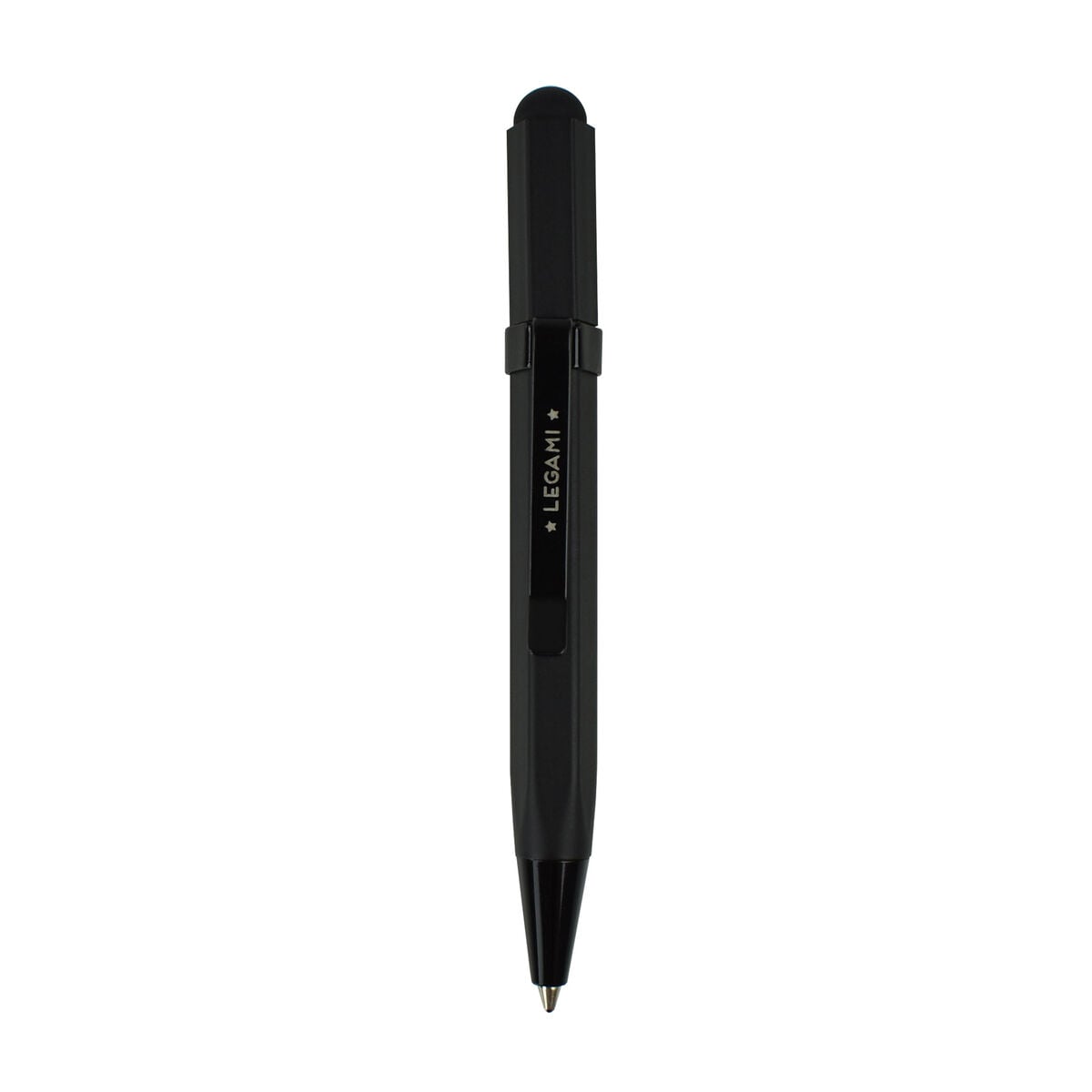 Mini Stylet avec Caoutchouc pour Ecran Tactile et Stylo à Bille - Black - Smart Touch