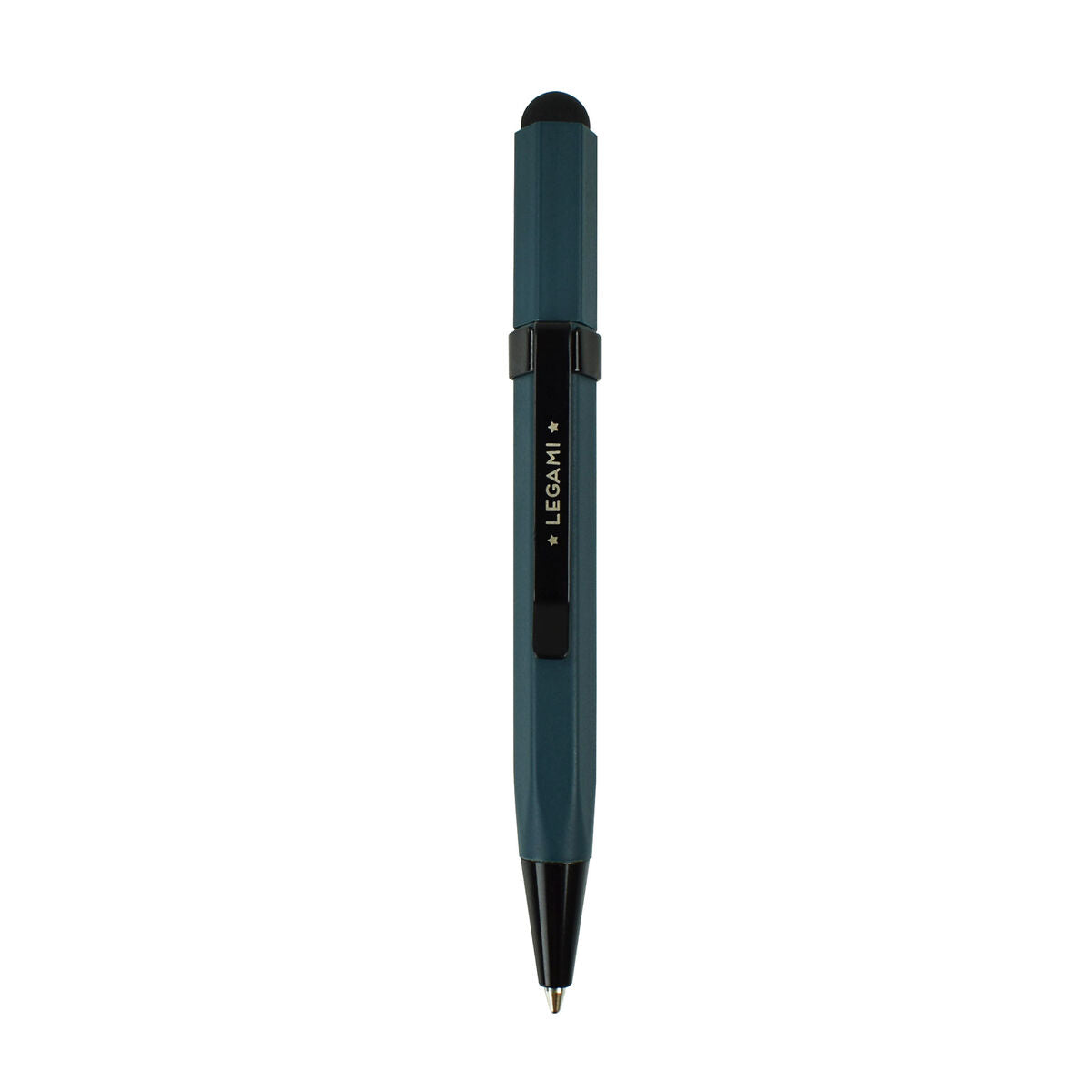 Mini Stylet avec Caoutchouc pour Ecran Tactile et Stylo à Bille - Pétrol Blue - Smart Touch