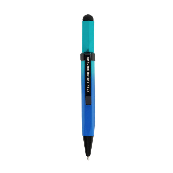 Mini Stylet avec Caoutchouc pour Ecran Tactile et Stylo à Bille - Blue Gradient - Smart Touch