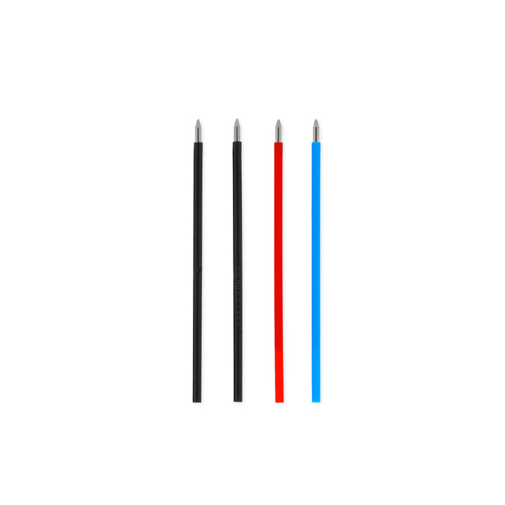Set de 4 Recharges pour Stylo à Encre Gel Effaçable 3 Couleurs