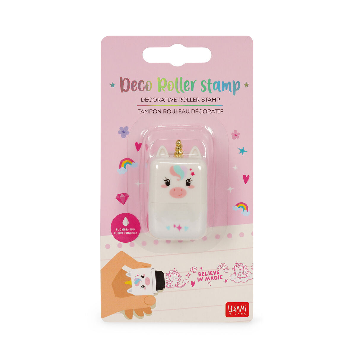 Tampon Rouleau Décoratif - Unicorn - Deco Roller Stamp