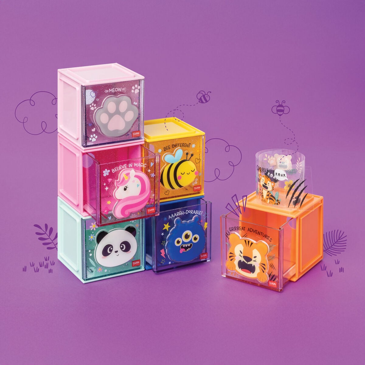 Boîte Empilable de Bureau - Cutie Cube