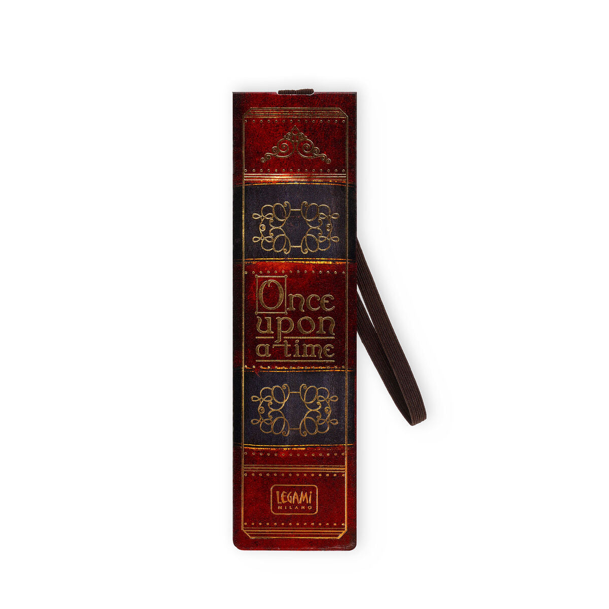 Marque-page Illustré avec Élastique - Livre vintage - Signet