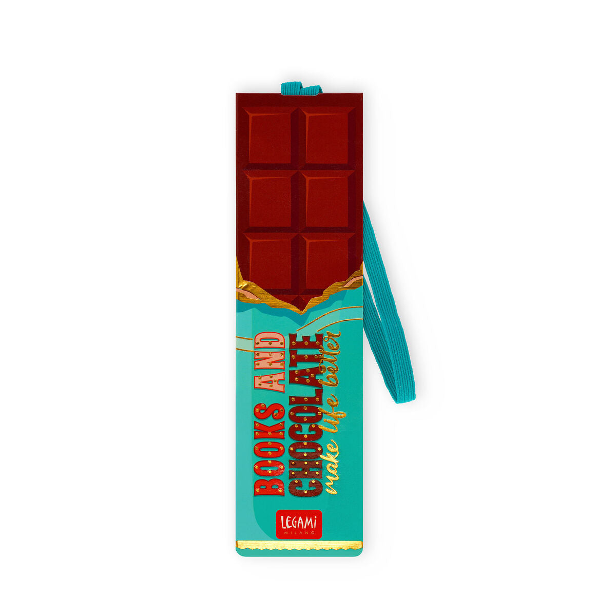 Marque-page Illustré avec Élastique - Chocolat - Signet