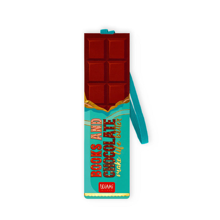 Marque-page Illustré avec Élastique - Chocolat - Signet