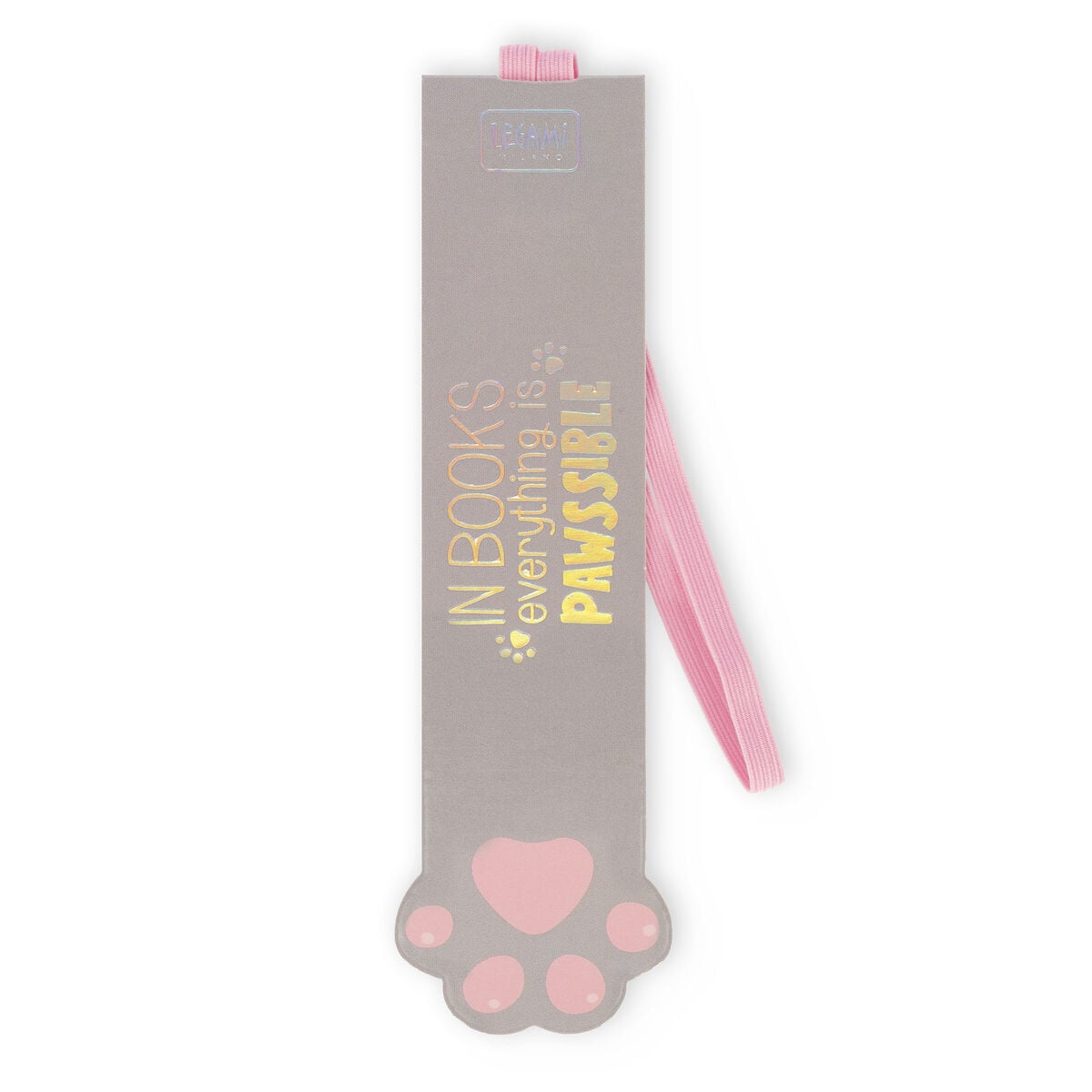Marque-page Illustraté avec Élastique - Kitty, Paw - Signet