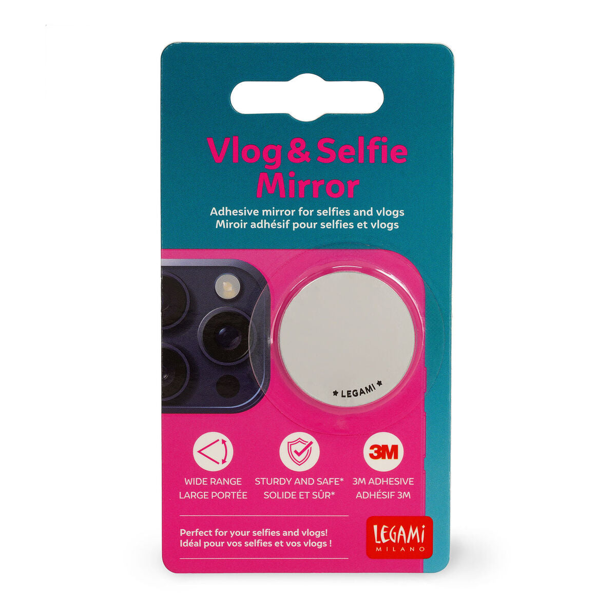 Miroir Adhésif pour Selfies et Vlog - Miroir Vlog & Selfie