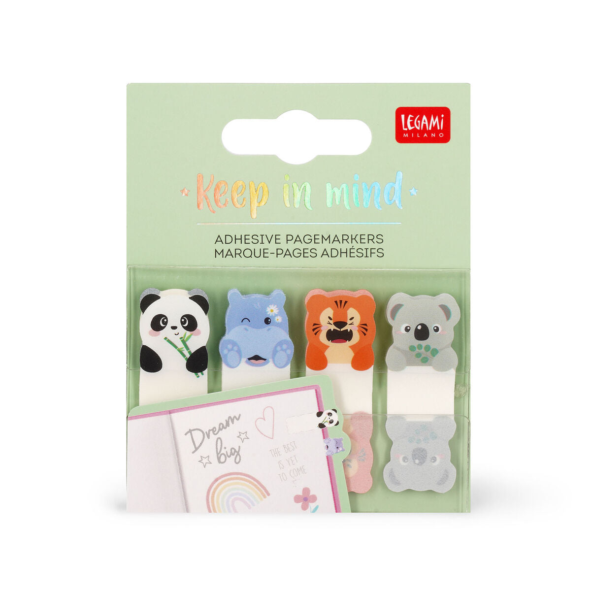 Marque-Pages Adhésifs Animaux mignons - Gardez à l'esprit