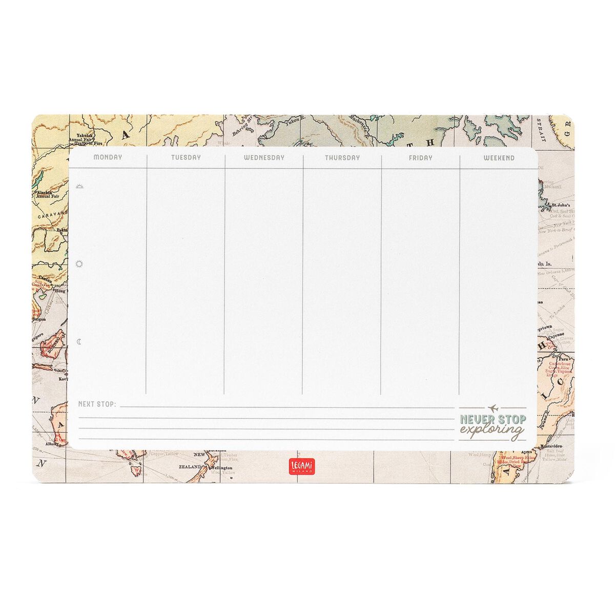 Tapis de Souris en Papier et Bloc-Notes Travel - Smart Notes