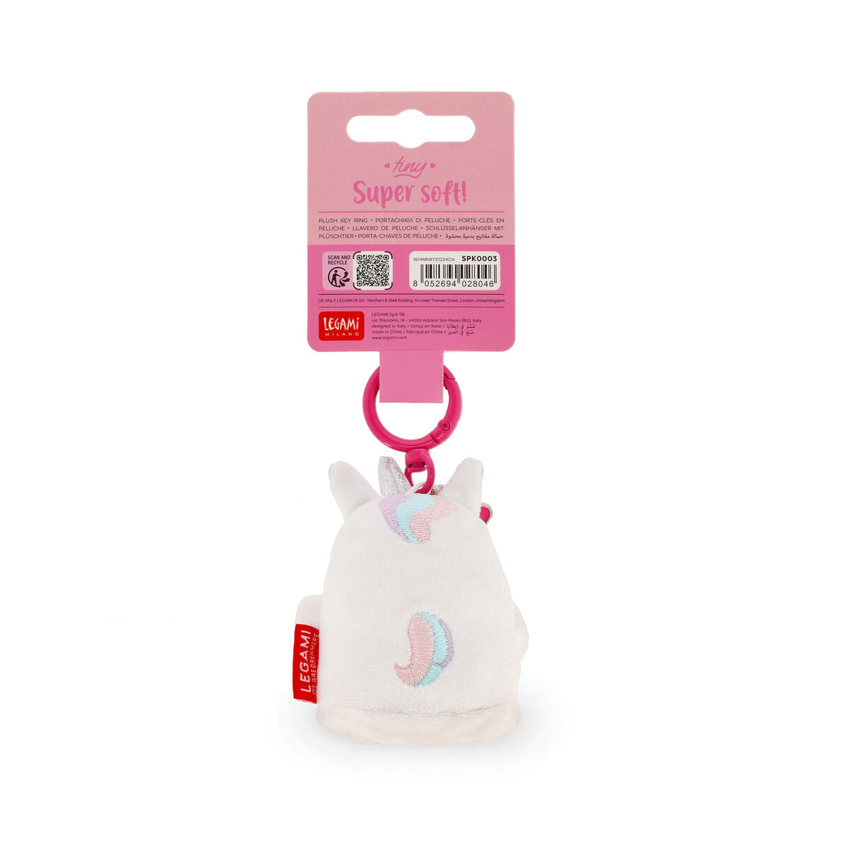 Porte-clés en Peluche Unicorn - Tiny Super Soft!