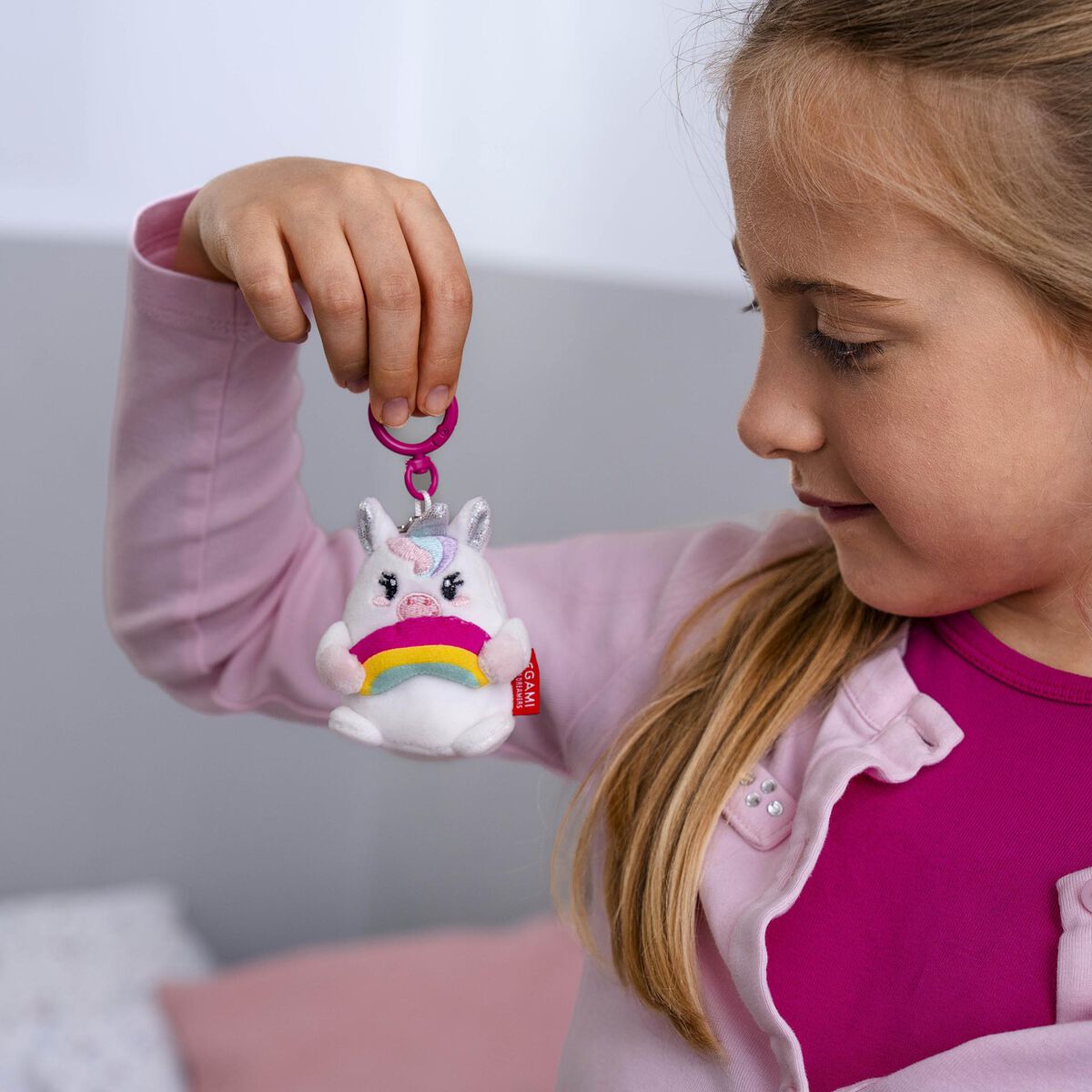 Porte-clés en Peluche Unicorn - Tiny Super Soft!