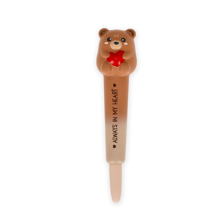 Stylo à Encre Gel Antistress Teddy Bear « Toujours dans mon cœur » - Squeezies