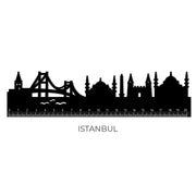 Règle avec Ligne d-Horizon d-Istanbul- Suivre The Skyline