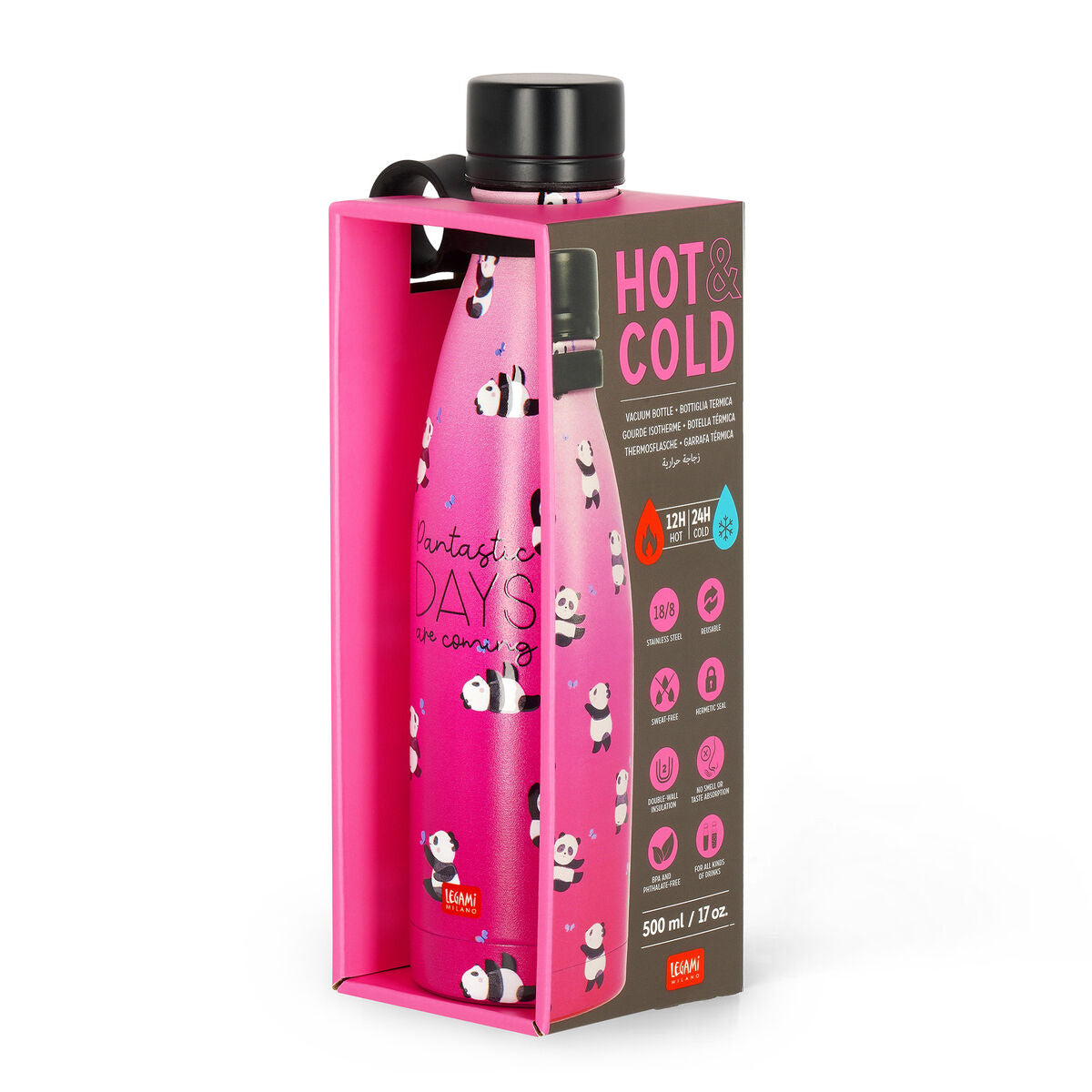 Gourde thermique 500 ml - Panda - Hot & Cold