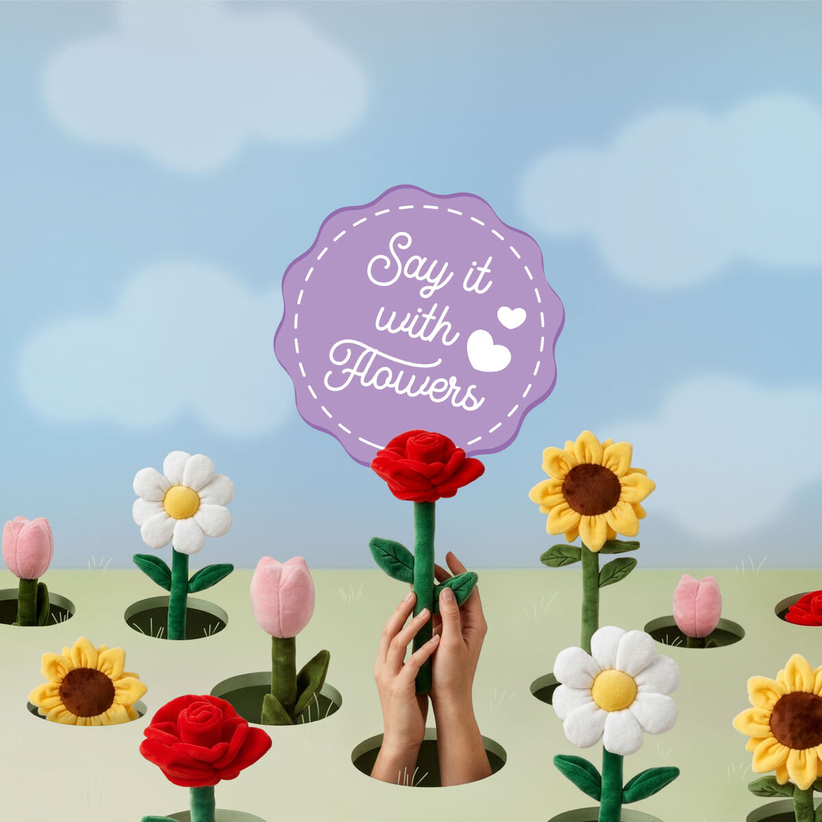 Bouquet de Peluches - Say it with Flowers - Sunflower