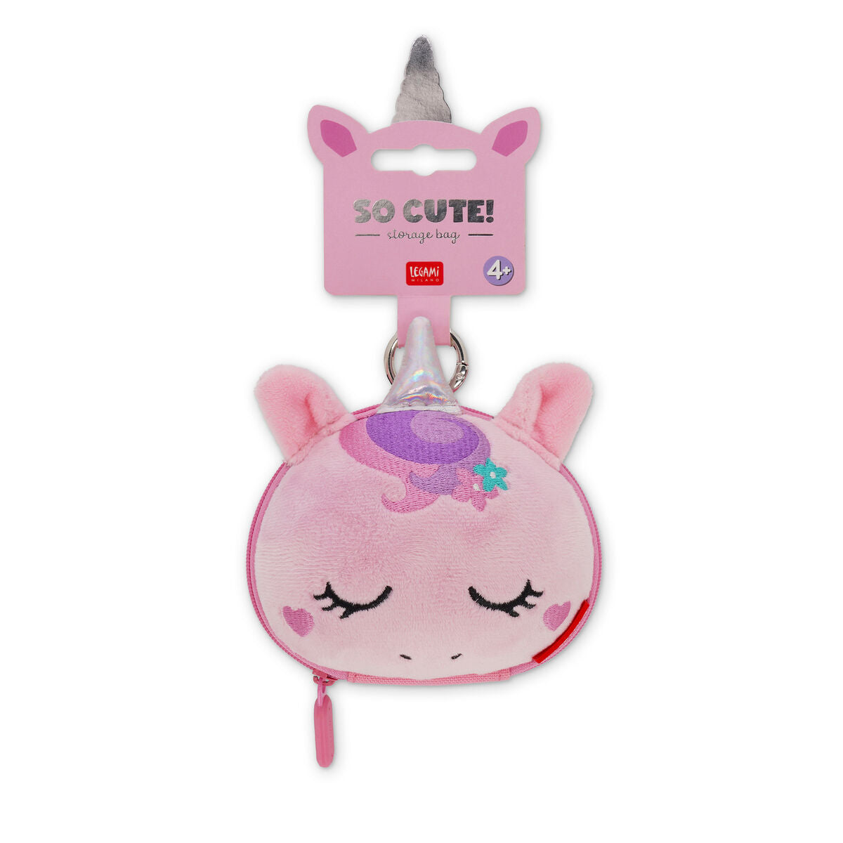 Porte-monnaie avec Porte-clés Unicorn - So Cute!