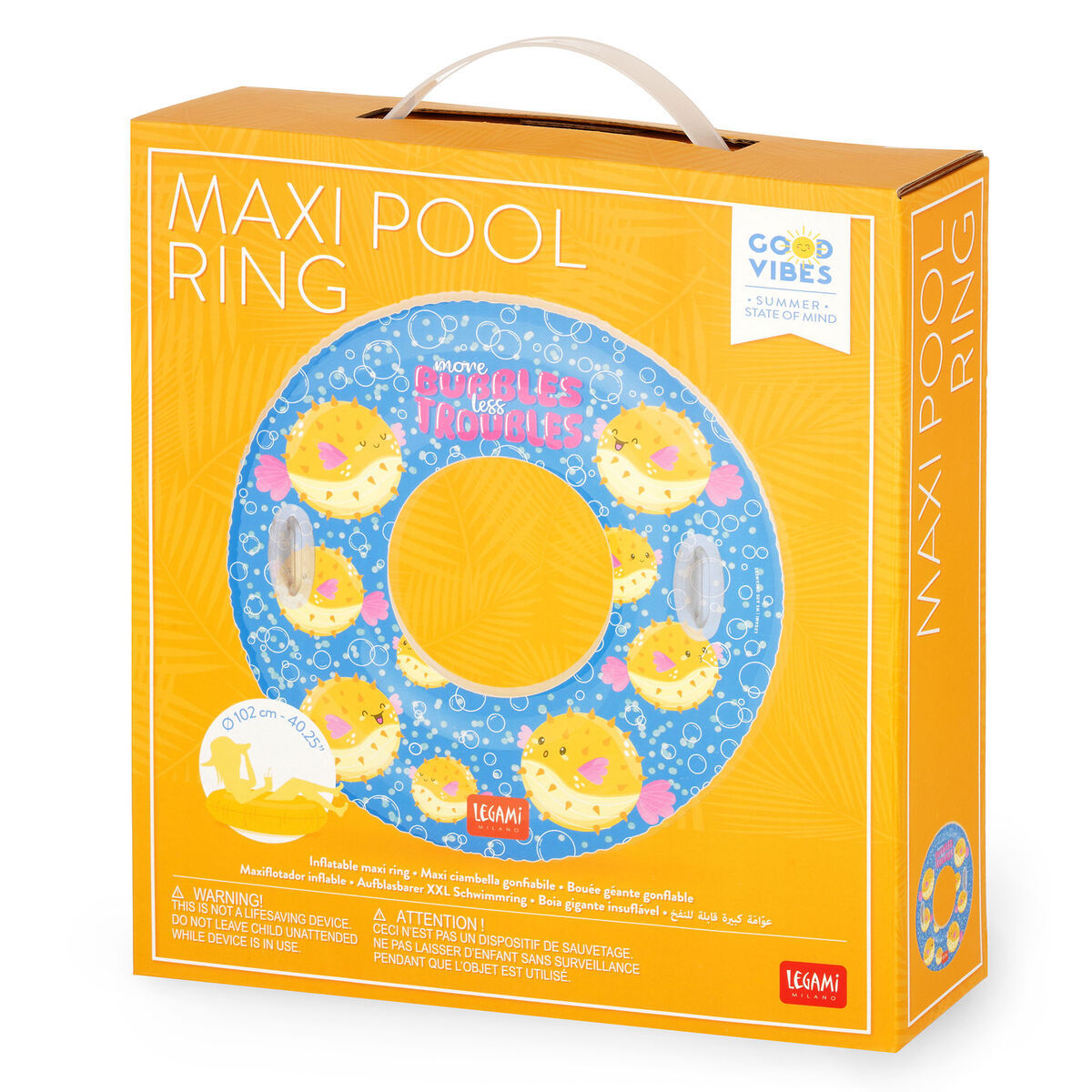 Maxi Bouée Gonflable Pufferfish - Maxi Pool Ring